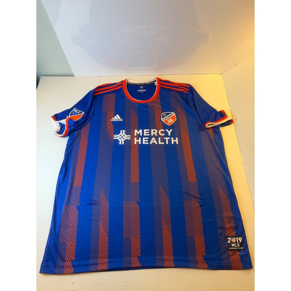 Adidas FC Cincinnati 2019 MLS Inaugural Season Jersey Mens 2XL Blue CE8714